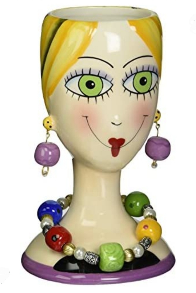 Whimsical high society lady vase